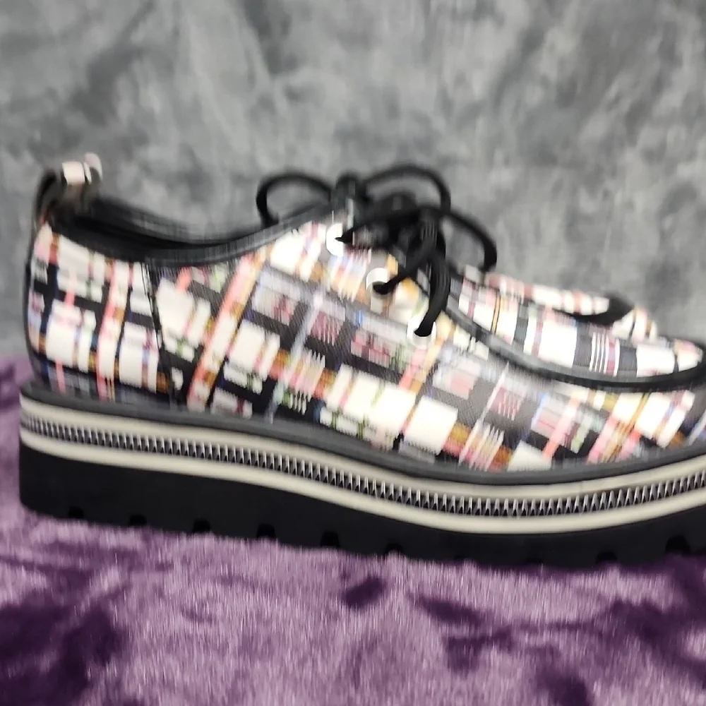 Circus by Sam Edelman Multicolor Plaid Platform Shoes